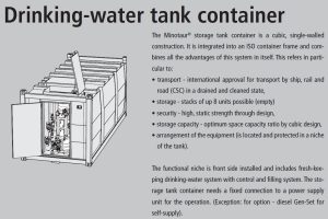 drinking water tank container